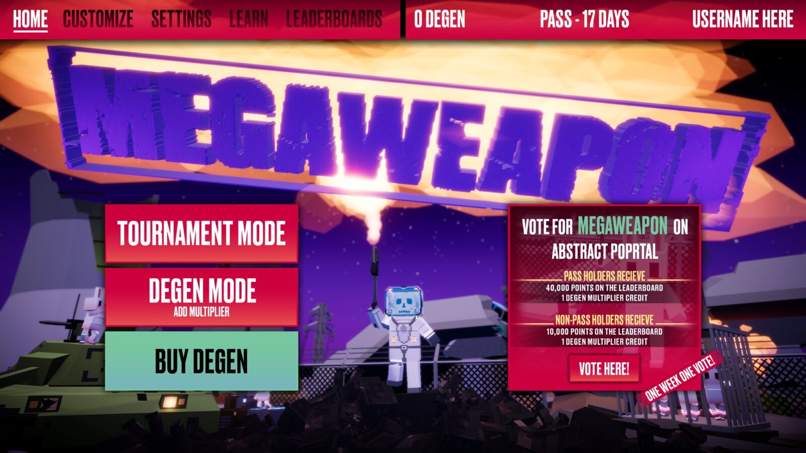 MEGAWEAPON Launches Season 1 With New Tournament Pass 25 megaweapon season pass In Brief