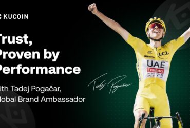 kucoin biker VIENNA, Austria, Jan 28— KuCoin, a leading global crypto platform built on trust, today announced a strategic partnership with world-class cyclist Tadej Pogačar. The collaboration was officially unveiled in Vienna and marks the first time a top-tier global crypto exchange and a world-class professional cyclist have come together in a value-driven, trust-led partnership.
