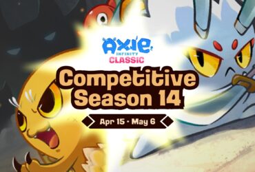axie 14 Axie Classic Competitive Season 14 is now underway, running from April 15 to May 6, 00:00 UTC. This new season introduces an exciting challenge for players with a substantial prize pool of 36,000 bAXS at stake. Participants have various avenues to compete and win, including climbing the Guild Leaderboard, participating in daily mini-tournaments, and aiming for top ranks in the Arena Leaderboard.