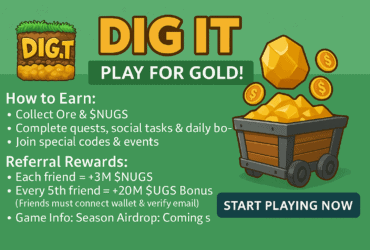 dig it gold game The much-anticipated Season 2 of Dig It Gold Game is now underway, promising players an enhanced mining experience and the opportunity to earn more NUGS — the game's primary currency. Developed by Flashy Fun, this game allows users to enjoy an engaging play-to-earn model directly through Telegram, thus eliminating complex wallet setups or additional downloads.