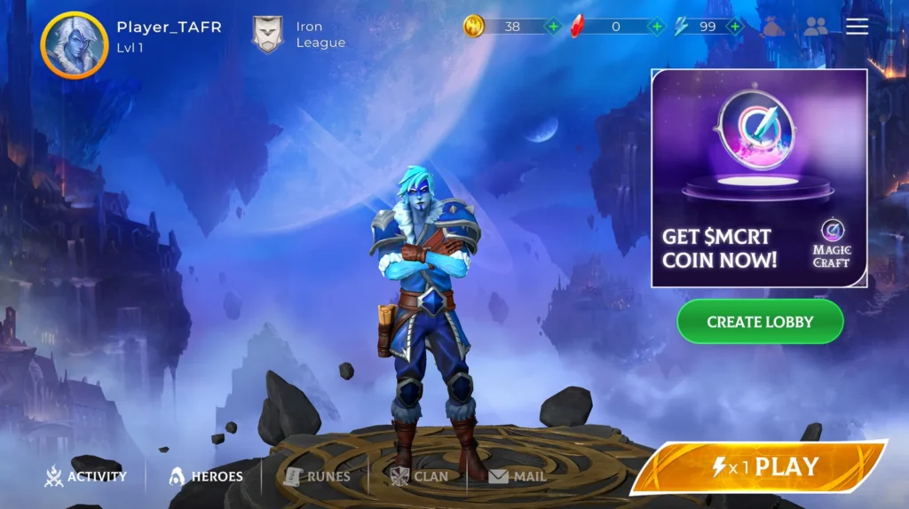 MagicCraft gameplay screenshot 1 – Multiplayer crypto game on BNB Chain