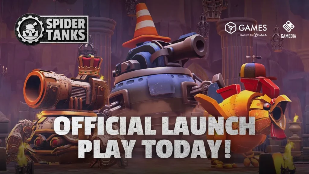 Spider Tanks gameplay screenshot 1 – Free-to-Play crypto game on Gala Games