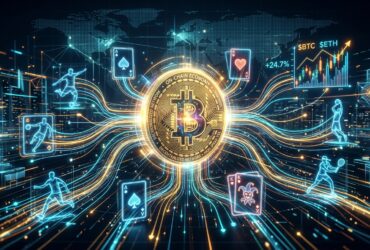 Bitcoin at the center of a decentralized on-chain economy connecting sports, gaming, and financial markets
