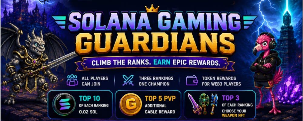 solana gaming guardians Gable Guardians, in collaboration with Solana Gaming, is hosting an engaging event known as Solana Gaming Guardians from June 23 through June 28. This event is crafted as a strategic onboarding effort aiming to seamlessly integrate new players. Gable Guardians employ an innovative mechanism for registration, using a dedicated in-game character named Aleksa Flamingo who provides new users the necessary access code obtained from the Solana Gaming’s Discord channel.
