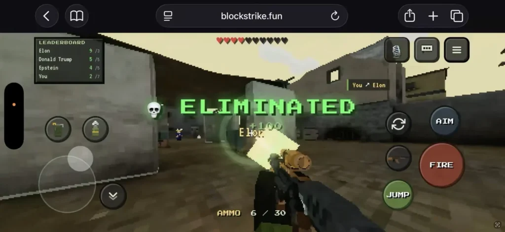 BlockStrike gameplay screenshot 1 – Shooter crypto game on Solana