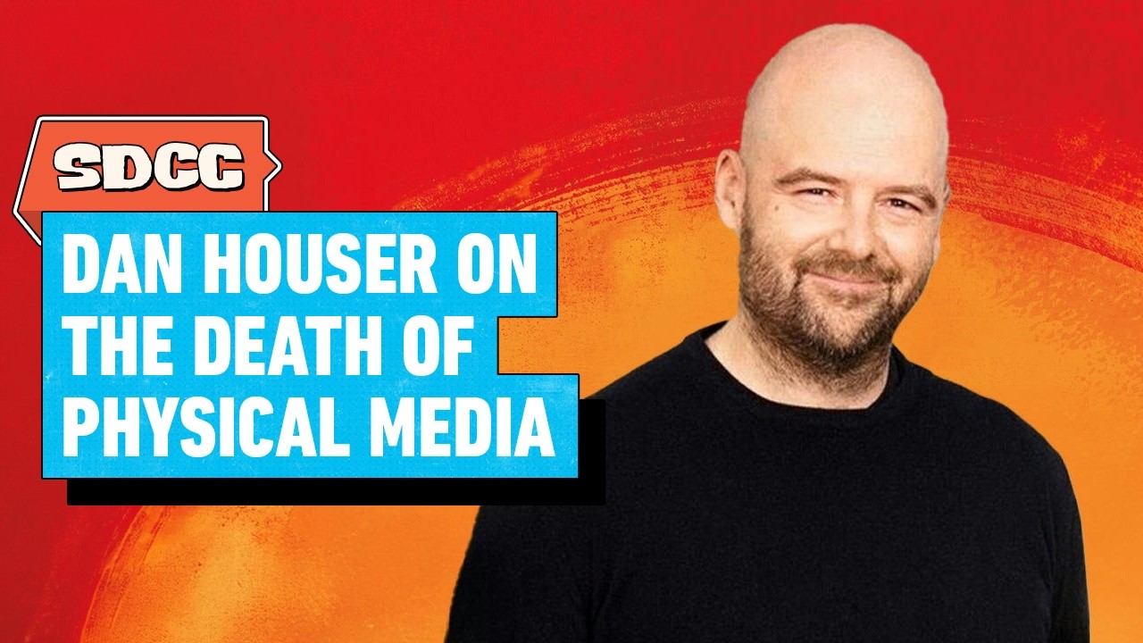 dan houser shrugs at physical media then admits he loves it "I love physical media."