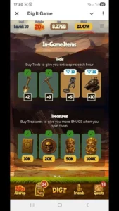 Dig It Gold Game gameplay screenshot 4 – DeFi crypto game on TON