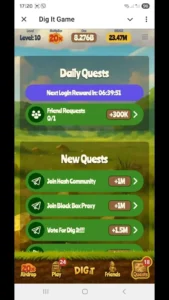 Dig It Gold Game gameplay screenshot 5 – DeFi crypto game on TON