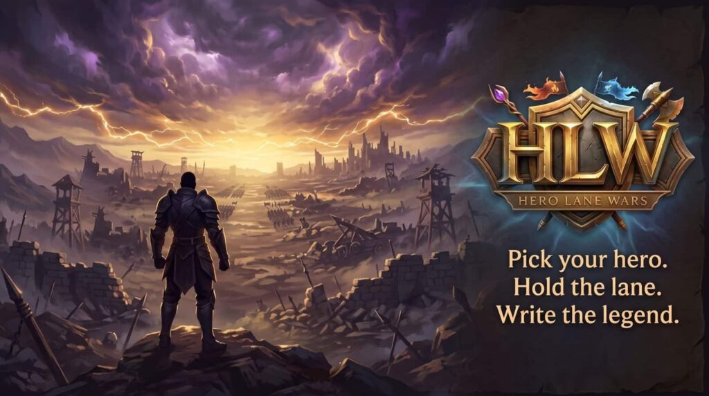 Hero Lane Wars gameplay screenshot 1 – MMORPG crypto game on Solana