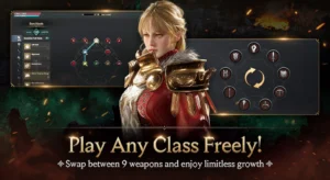 LORDNINE: Infinite Class gameplay screenshot 2 – Fantasy crypto game on Klaytn