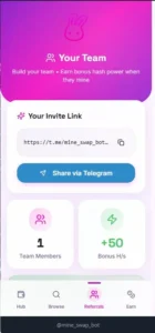 MineSwap gameplay screenshot 3 – Mining crypto game on BNB Chain