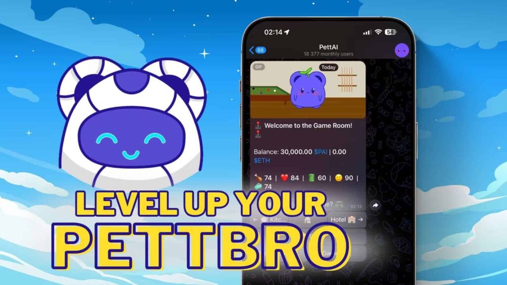 Pett.ai gameplay screenshot 1 – Breeding crypto game on Base