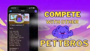 Pett.ai gameplay screenshot 3 – Breeding crypto game on Base
