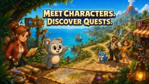 Pitpet Adventure gameplay screenshot 5 – Adventure crypto game on Base