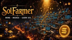 Solfarmer gameplay screenshot 1 – Idle crypto game on Solana