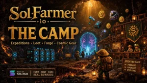 Solfarmer gameplay screenshot 2 – Idle crypto game on Solana