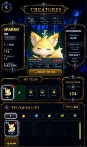 Telomon gameplay screenshot 2 – Adventure crypto game on GRAM