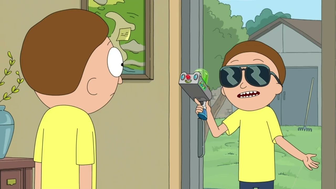 the rick and morty finale wraps season 9 with three bodies and a shrug Morty gatecrashes his own funeral. Then he does it a second time. Then a third.
