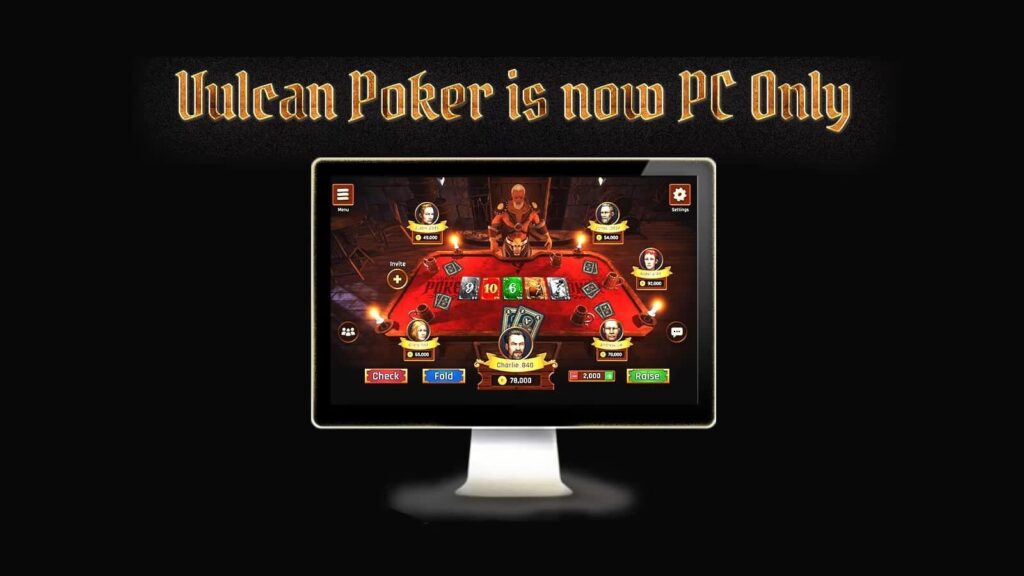 Vulcan’s Poker gameplay screenshot 1 – Card Games crypto game on Elysium