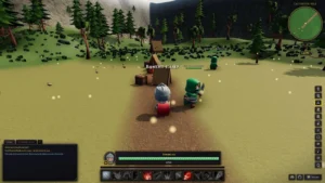 World of Claudecraft gameplay screenshot 2 – Adventure crypto game on Solana