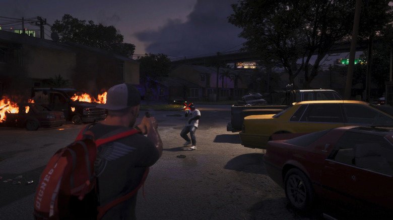 A shootout in Grand Theft Auto 6