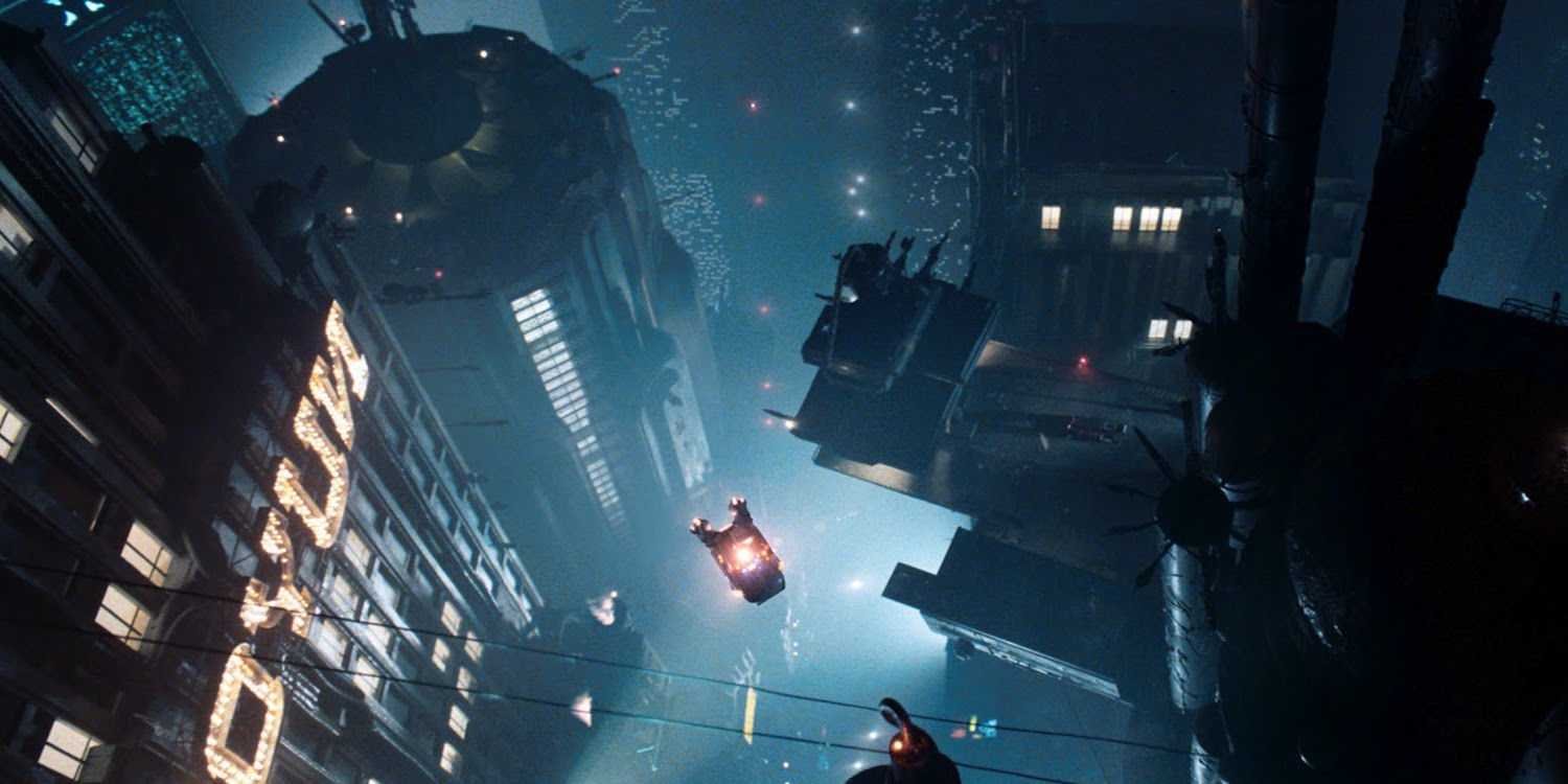 LA skyline in Blade Runner