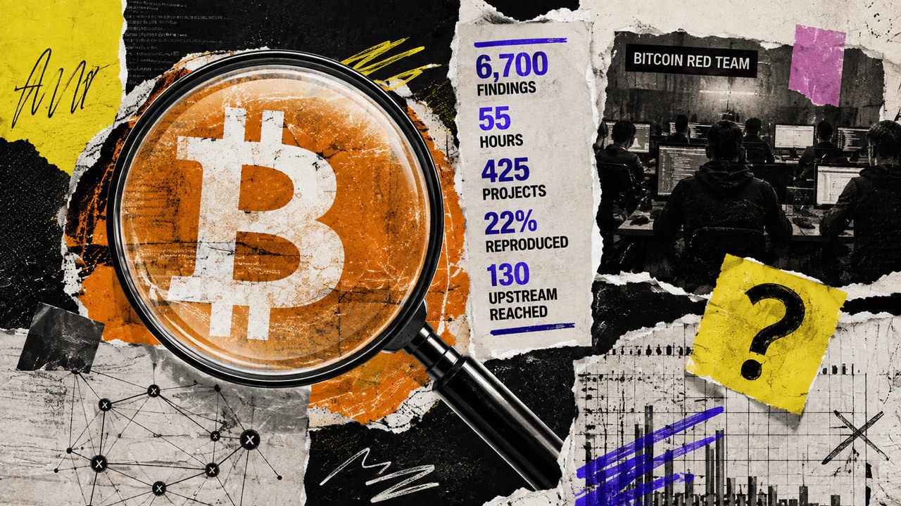 6700 findings in 55 hours bitcoins ai security sprint still cant say how many were real Bitcoin Red Team, an AI-assisted security campaign targeting Bitcoin projects, reports 6,700 findings across 425 projects during its first 55 hours. Of those, 1,029 carried a high or critical label.
