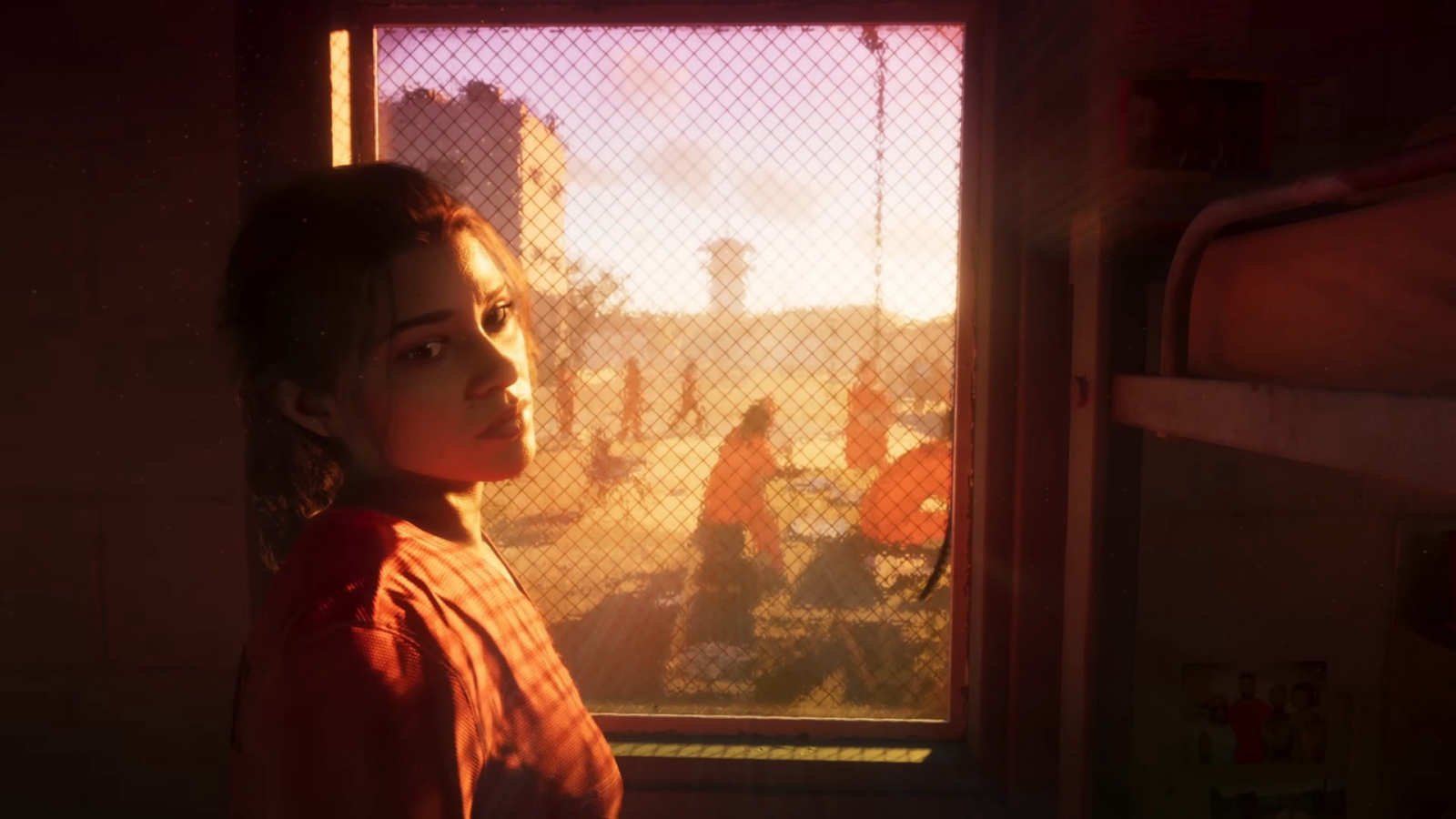 a single window shot from the latest gta 6 leak has fans screaming downgrade A prison window. An orange jumpsuit. Lucia gazing out at nothing in particular.