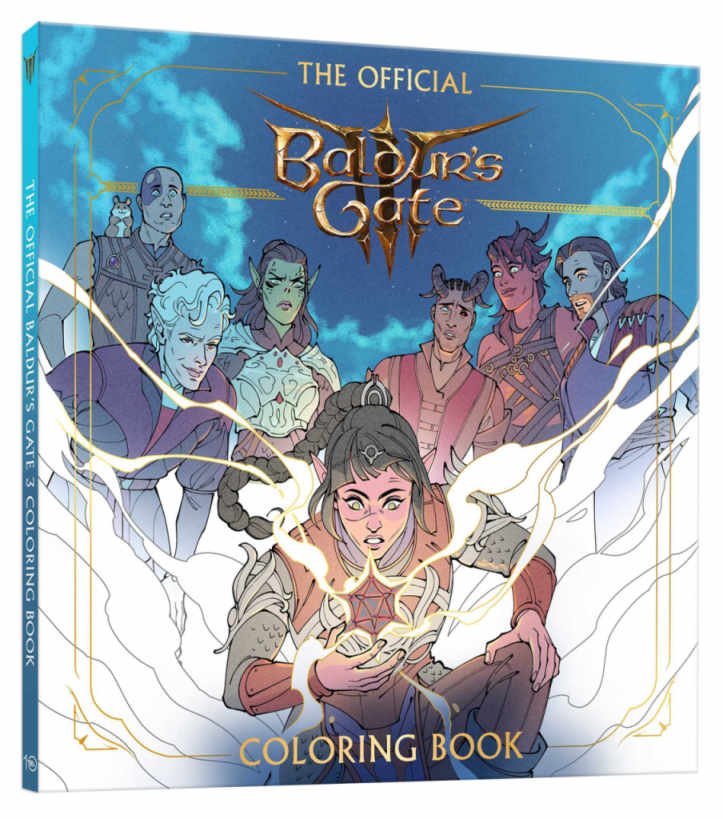 Astarion Gets His Own Official Baldur's Gate 3 Prequel Novel This September 28 BG3 Coloring Book Cover 9780593840009