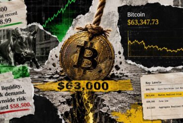 bitcoin pinned at 63000 as order books thin out and the sp 500 sets a new record Thursday's session ended with the S&P 500 at an all-time closing high of 7,798.99. Bitcoin finished the very same session at $63,347.73 — only a few hundred dollars clear of a line it has been leaning against for over a month.