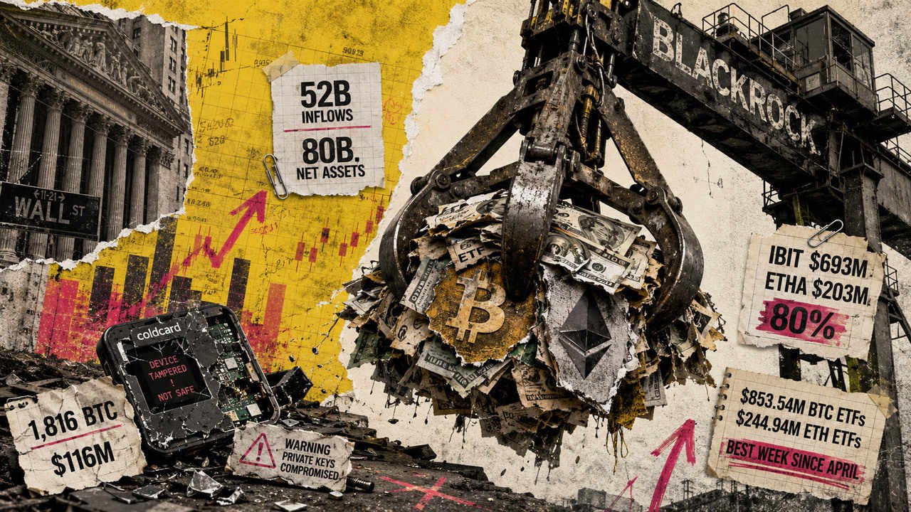 blackrock took 80 of a 1b week as bitcoin and ethereum etfs post their best run since april Of all that cash, $896 million landed in just two funds. The rest of the field split what was left.