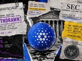 cardano earned its etf fast lane on aug 9 its only sponsor had quit on aug 7 On Aug. 7, Grayscale withdrew the registration for its Cardano Trust ETF. Two days later, on Aug. 9, ADA crossed the six-month CME futures threshold that would have allowed a spot ETF to bypass the most grinding stretch of SEC review altogether.