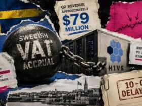 hive posts 79m in q2 revenue then delays its 10 q over swedens sek 765 6m vat claim HIVE Digital Technologies' June quarter comes down to three figures, and just one of them is anywhere near settled. Preliminary revenue sits at roughly $79 million. Assessed Swedish VAT exposure stands at SEK 765.6 million. And then there's an accounting accrual the company openly admits it cannot yet put a number on.