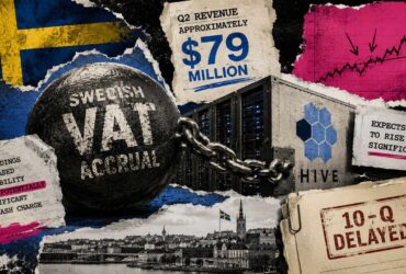 hive posts 79m in q2 revenue then delays its 10 q over swedens sek 765 6m vat claim HIVE Digital Technologies' June quarter comes down to three figures, and just one of them is anywhere near settled. Preliminary revenue sits at roughly $79 million. Assessed Swedish VAT exposure stands at SEK 765.6 million. And then there's an accounting accrual the company openly admits it cannot yet put a number on.