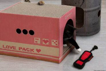 konami turns the cardboard box into cat furniture with one eared uno at catcon 2026 Your cat can now scratch up a cardboard box that carries an official Konami license.
