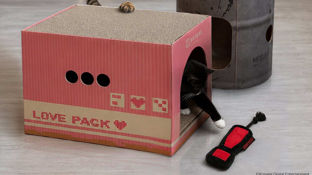 konami turns the cardboard box into cat furniture with one eared uno at catcon 2026 Your cat can now scratch up a cardboard box that carries an official Konami license.