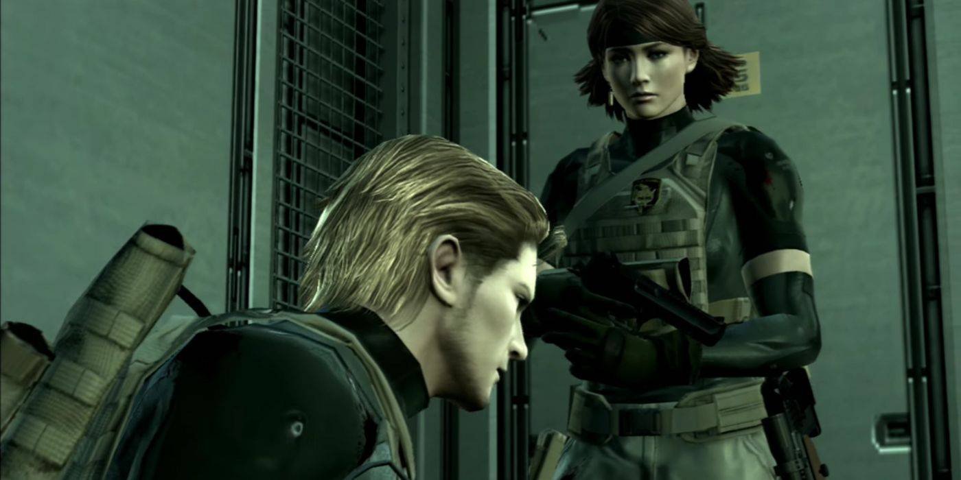 Who Should Lead Metal Gear Solid 6? The Fandom Can't Agree 29 Johnny and Meryl talk in a cutscene during an action sequence in Metal Gear Solid 4