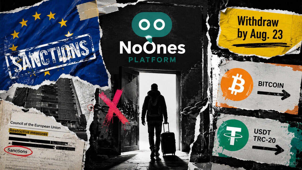 noones freezes trading in withdrawal only shift as eu sanctions bite users told to empty balances Only a few weeks ago, NoOnes was assuring its customers there was nothing to do. The EU sanctions listing, the firm said, applied to an entirely different company. No cause for concern.