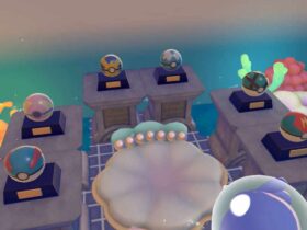 pokemon pokopia where to find all six treasure maps in the bubbly basin dlc Six treasure maps. Six decorative Poké Balls. And one Starmie that refuses to set up home in your town until every last one is in your hands.