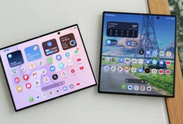 report samsungs next foldable could go wider than the galaxy z fold 8 My lingering gripe with the Galaxy Z Fold 8 has nothing to do with the crease, the cost or the battery. It's the black bars.