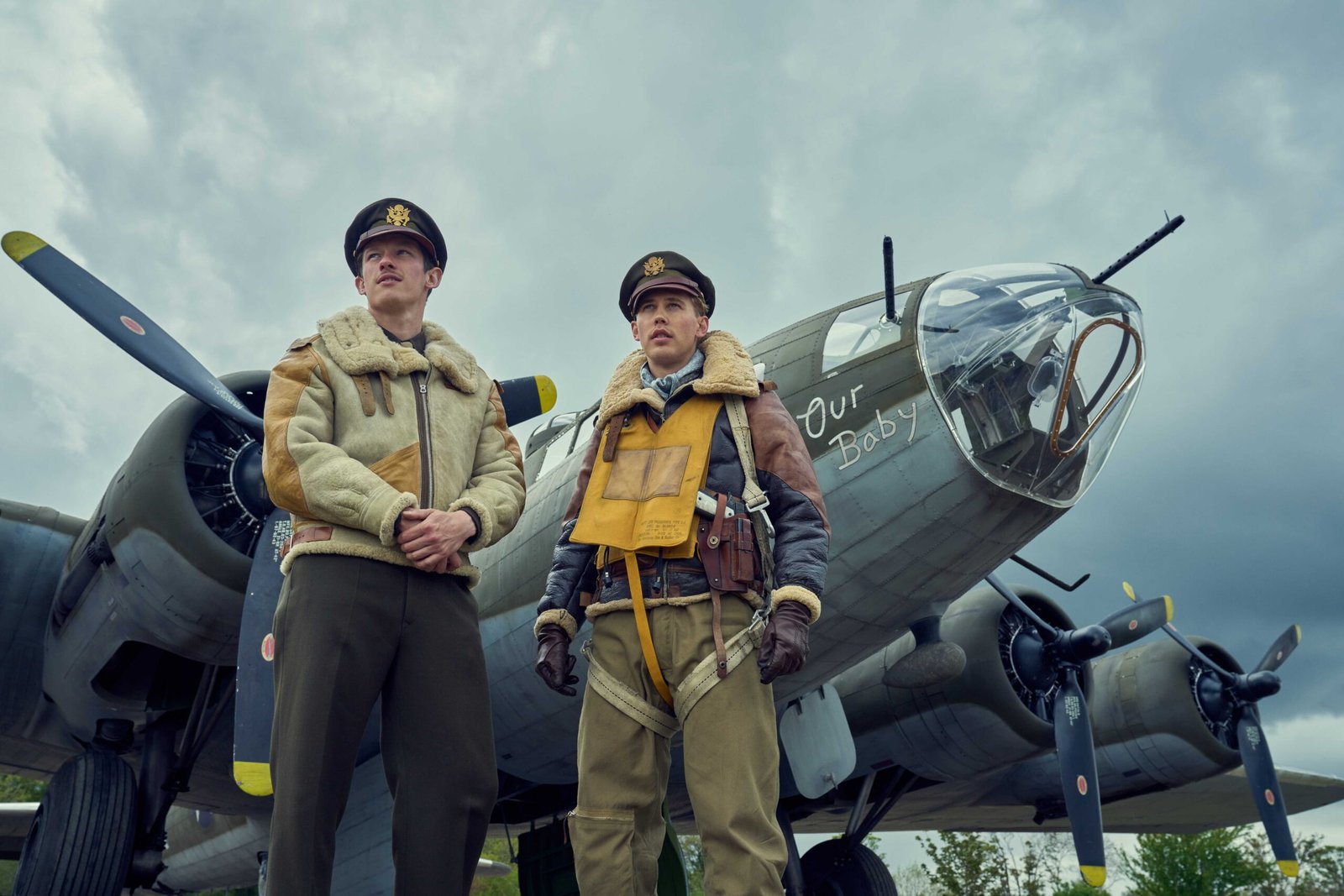 Report: Amazon's James Bond Search Has Narrowed to Six Actors 29 Callum Turner and Austin Butler stand befor Our Baby, one of the many il-fated Fortresses that co-star in Masters of the Air. It’s bristling with guns.