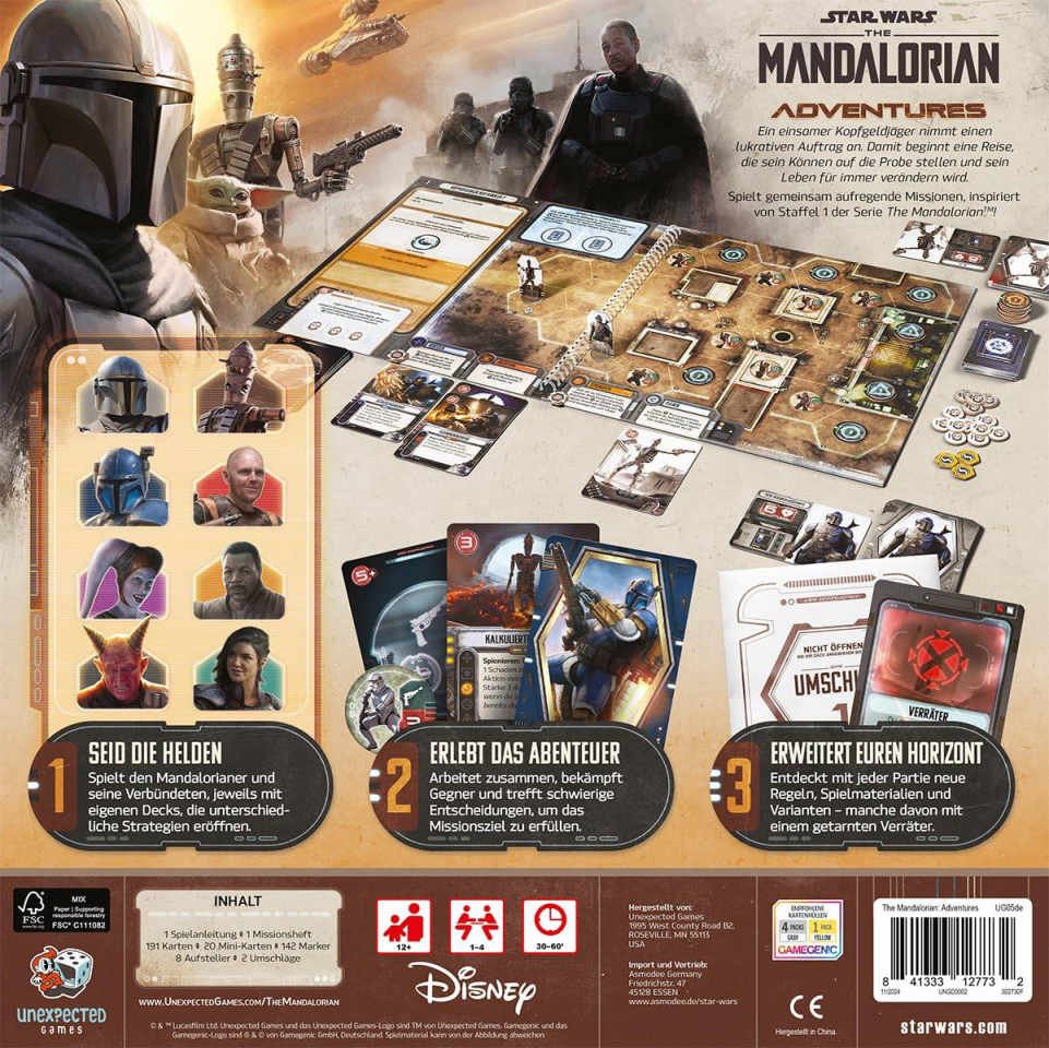 Grogu Steps Into the Spotlight as a Playable Hero in The Mandalorian: Adventures' Next Expansion 29 Image shows the components from The Mandalorian: Adventures