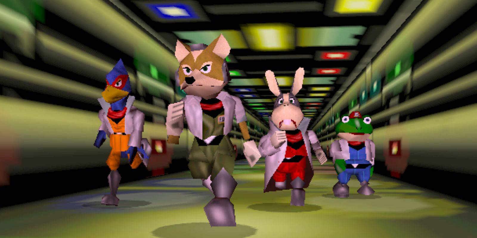 Star Fox 64 Characters Running Into Action