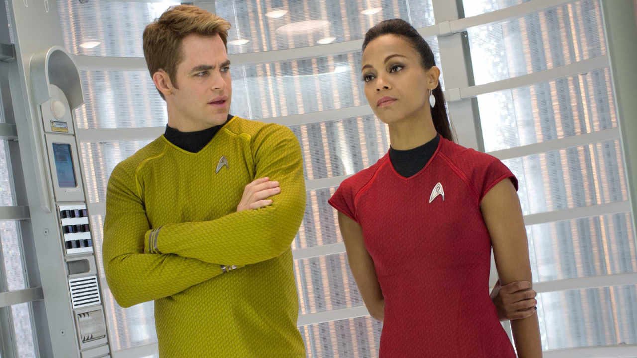 Kirk confused at Uhura in Star Trek Into Darkness