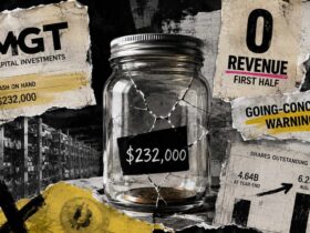 zero revenue 35 crated rigs and 1 65 billion new shares how mgt is buying time MGT is sitting on $232,000 in cash. Over a span of just over seven months, it tacked roughly 1.65 billion common shares onto its count. The two figures appear in the same filing, and the share issuance is the only reason the cash line hasn't gone to zero.