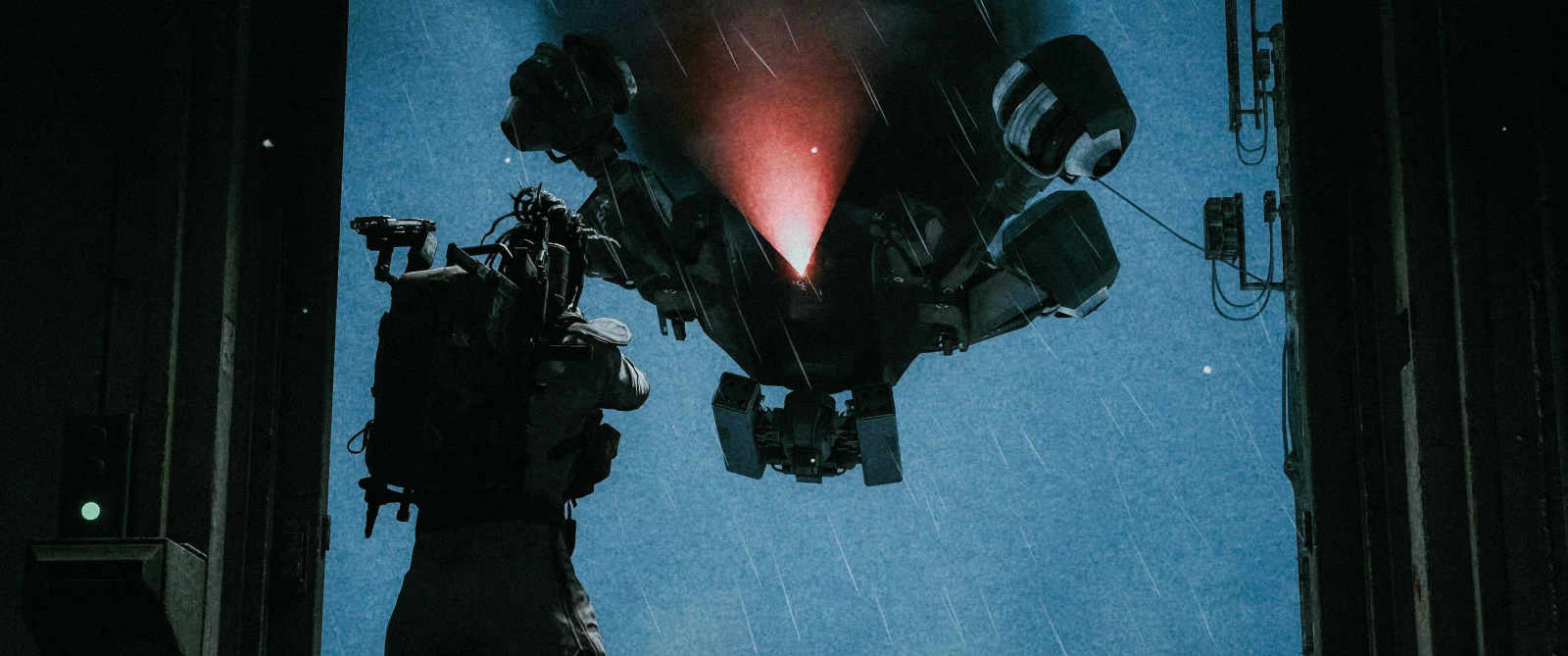 Arc Raiders Goes Big With Frozen Trail: Grappling Hooks, a Fallen Emperor and a Three-Seat Gondola 29 A raider facing off against a Rocketeer in Arc Raiders.