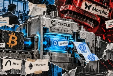 circle now lets institutions borrow usdc against bitcoin but morpho still holds the liquidation line Circle has trimmed how many screens a treasury desk needs to work through to convert Bitcoin into dollars. What it hasn't trimmed is the risk. That still lives inside a Morpho lending market, and Circle is not claiming otherwise.
