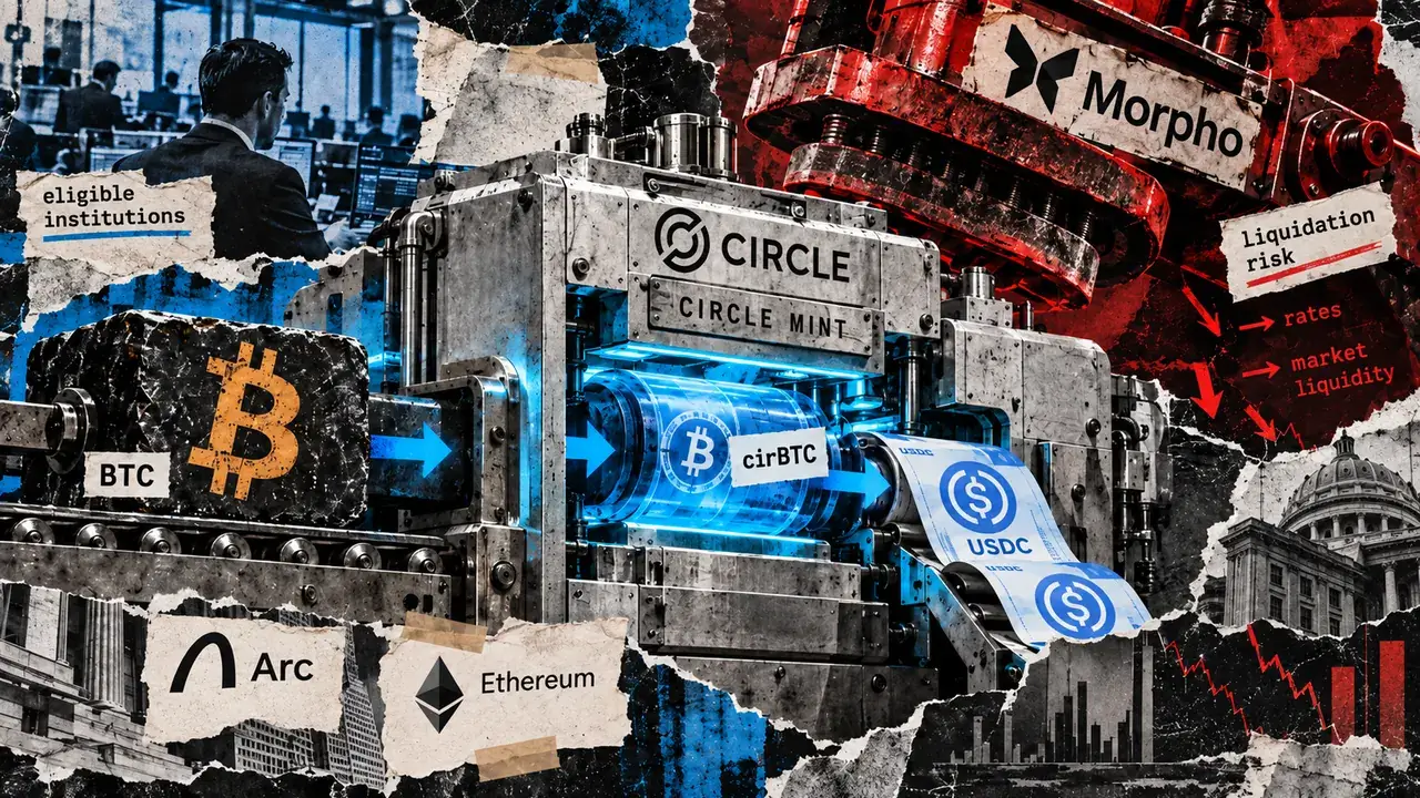 Circle Now Lets Institutions Borrow USDC Against Bitcoin, but Morpho Still Holds the Liquidation Line