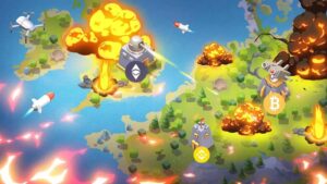 Clash of Coins gameplay screenshot 1 – MMORPG crypto game on Base