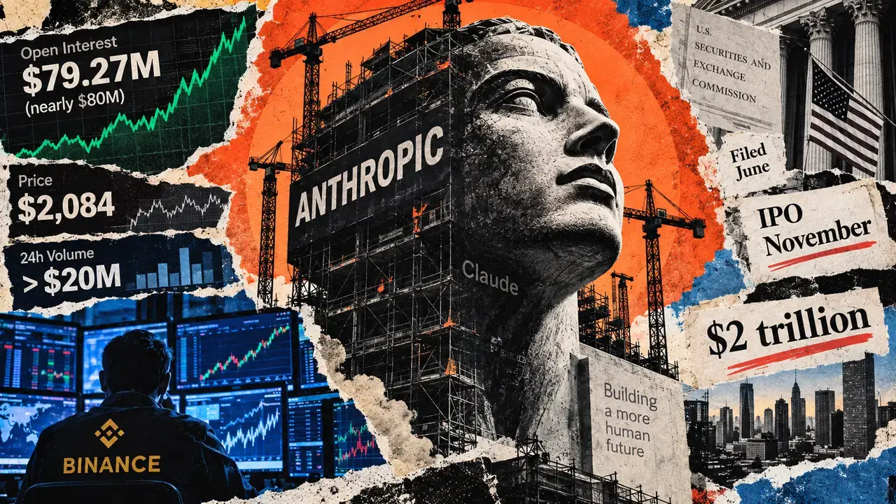 crypto traders have staked nearly 80 million on an anthropic ipo that doesnt exist yet No share price, no share count, no final valuation — Anthropic has settled none of it. That hasn't stopped crypto traders from putting close to $80 million on the table.